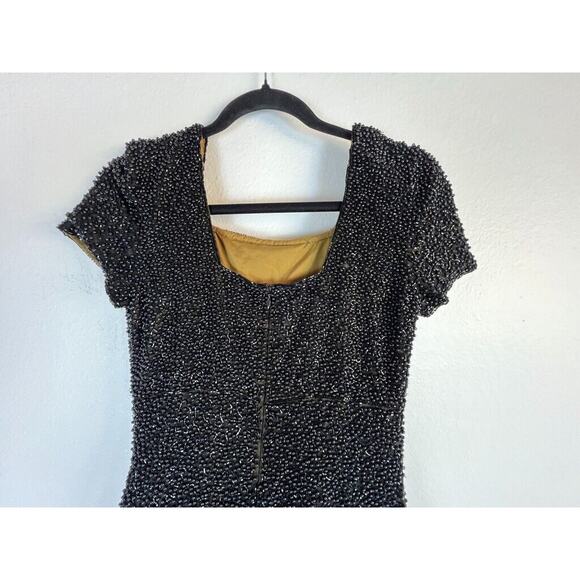 Women’s Vintage Lillie Rubin Black Sequin Strapless Formal Dress Size 4 NWT - Picture 6 of 8